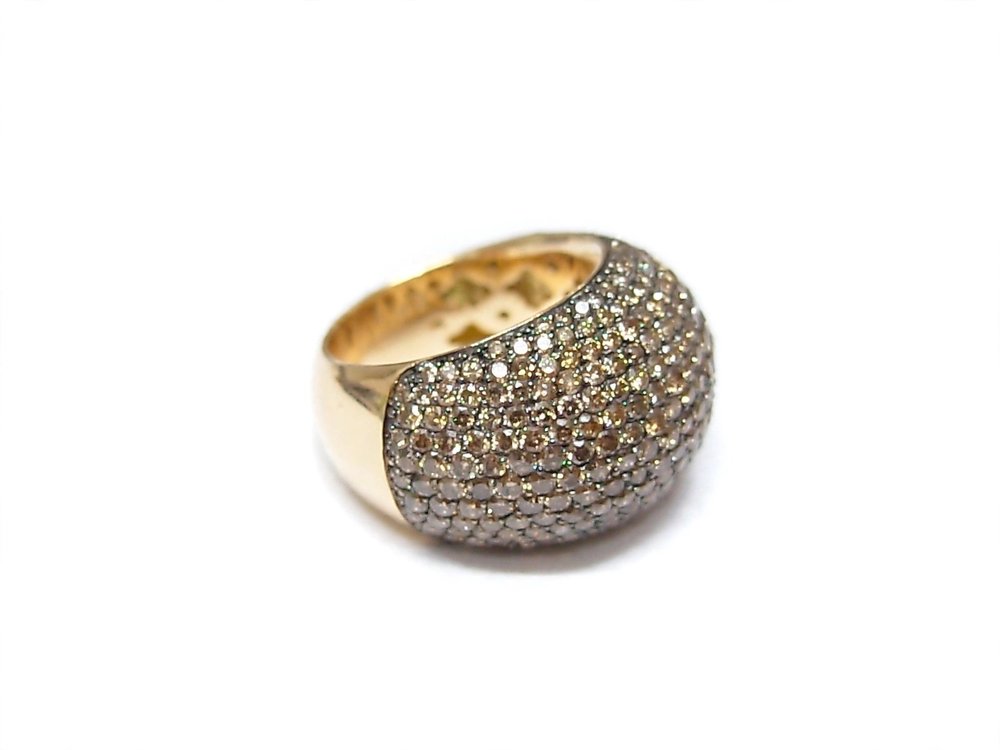 Anel em Ouro Amarelo 18k com Diamante