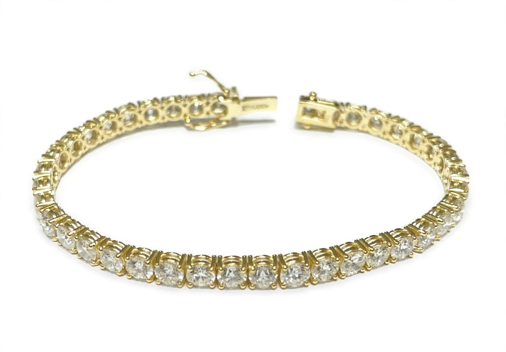 Pulseira Riviera em Ouro Branco 18k com Diamante