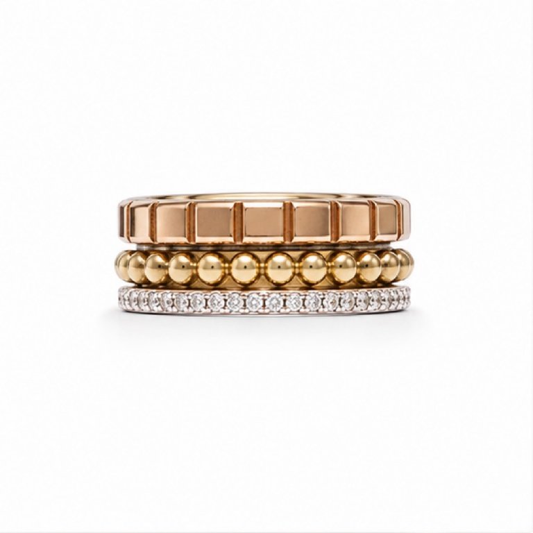 Aliança Trinity em Ouro 18k com Diamante