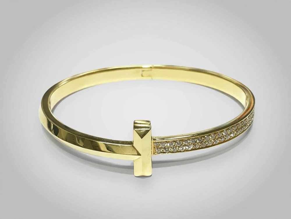 Pulseira em Ouro Amarelo 18k com Diamante