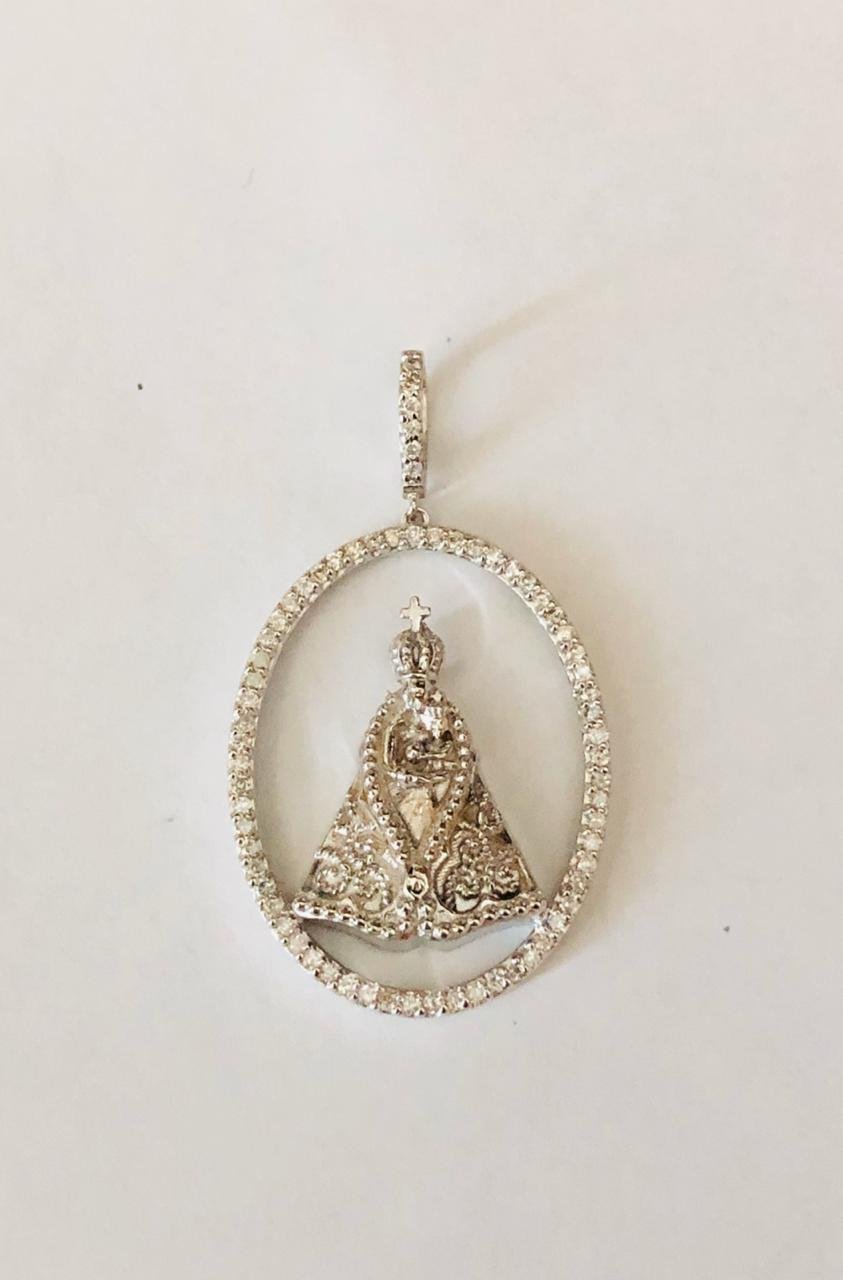Pingentes em Ouro Branco 18k