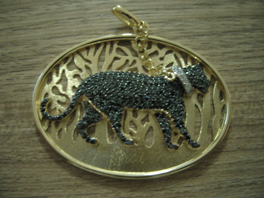 Pingente Pantera em Ouro 18k