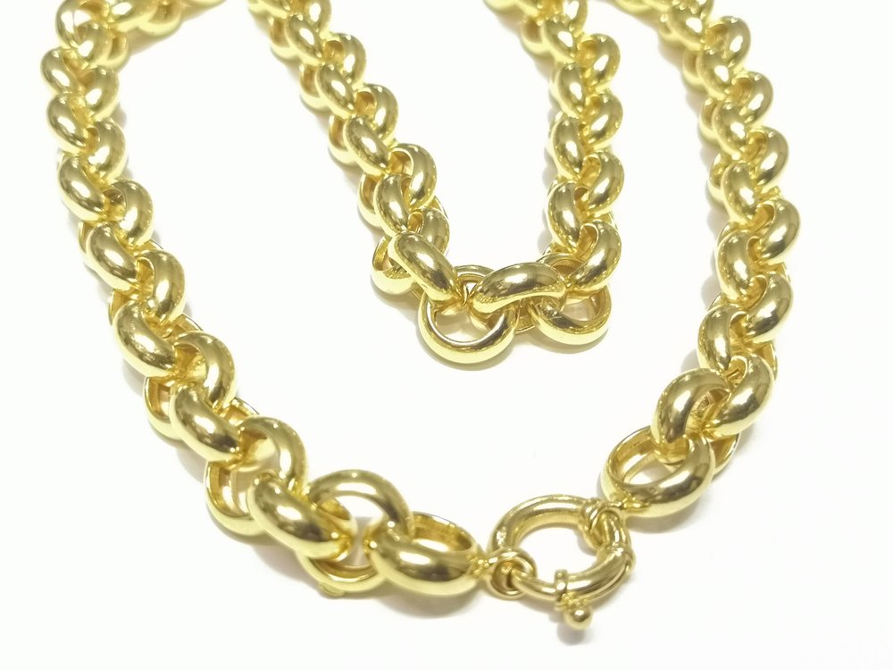 Corrente Elo Português em Ouro Amarelo 18k