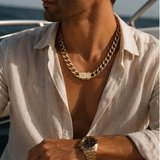 Corrente em Ouro Amarelo 18k com Diamante — vista 3