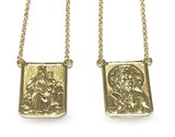 Escapulário em Ouro Amarelo 18k