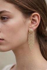 Brinco Cravação Inglesa em Ouro Amarelo 18k com Diamante — vista 2