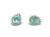 Brinco em Ouro Branco 18k com Diamante
