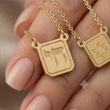 Escapulário em Ouro Amarelo 18k — vista 3