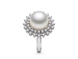Anel em Ouro 18k com Diamante e Pérola