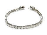 Pulseira Riviera em Ouro Branco 18k