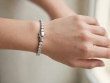 Pulseira Riviera em Ouro Branco 18k — vista 2