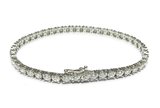 Pulseira em Ouro Branco 18k com Diamante