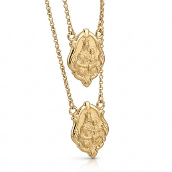 Escapulário em Ouro Amarelo 18k