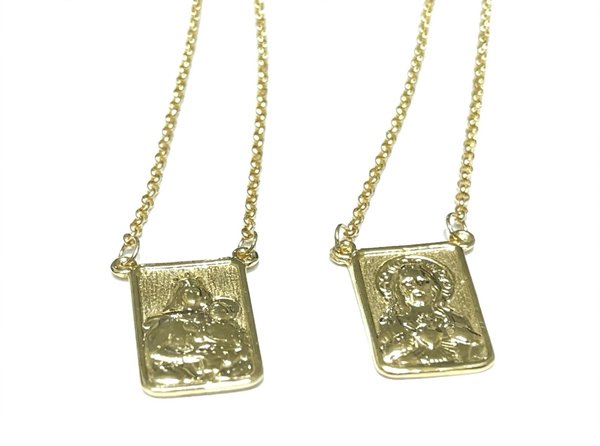 Escapulário em Ouro Amarelo 18k III