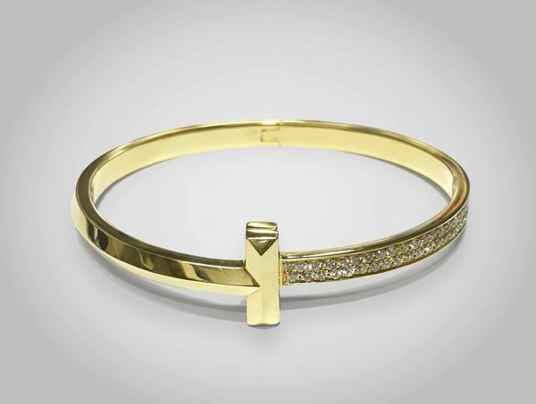 Pulseira em Ouro Amarelo 18k com Diamante