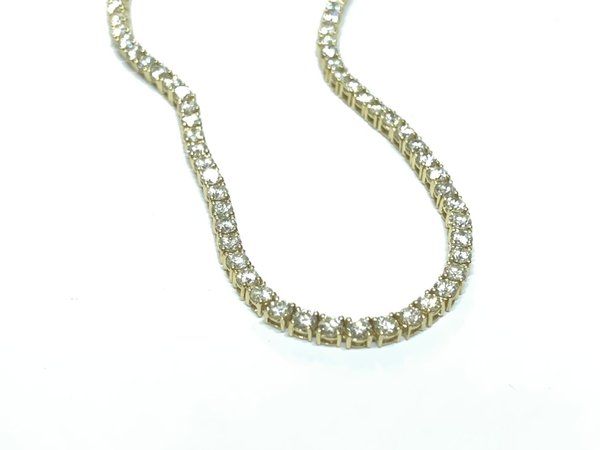 Colar Riviera em Ouro Amarelo 18k com Diamante