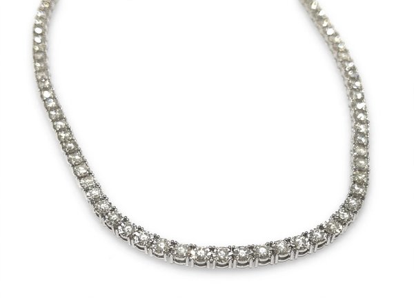 Colar Riviera em Ouro Branco 18k com Diamante II