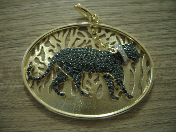 Pingente Pantera em Ouro 18k
